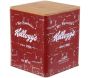 Boîte vintage en métal couvercle en bois Kelloggs - KELLOGGS