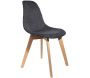 Chaise scandinave assise grosse maille (Lot de 2) - THE HOME DECO FACTORY