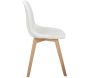 Chaise scandinave patchwork blanc - 63,90