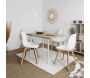 Chaise scandinave patchwork blanc - THE HOME DECO FACTORY