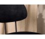 Chaise en tissu velours et acier noir Stella - 6