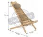 Chilienne bois EcoChair (coussin offert) - ECO-0102
