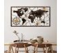 Décoration murale en bois et métal World Map - HANAH HOME