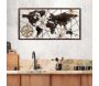 Décoration murale en bois et métal World Map - 5