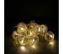 Guirlande lumineuse sphère filaire en métal 10 leds - CMP-1284