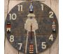Horloge en bois Phare 50 cm - BATELA