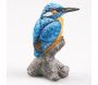Oiseau martin pêcheur sur tronc en résine - IMH-0180