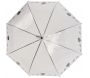Parapluie transparent noir - ESS-0559