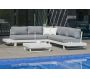 Salon de jardin en aluminium canapé d'angle  Anastacia - HEVEA