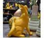 Statuette en céramique chat avec balle Shadow - DRI-0112