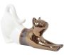 Statuette chat allongé en céramique Zoya