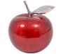 Statuette pomme rouge en aluminium Claire