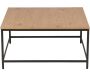 Table basse carrée en bois et métal Allure - ZAGO