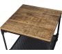 Table basse carrée avec roulettes Indus 50 x 50 cm - ANT-0585
