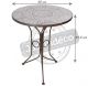 Table en céramique et fer forgé - ESS-0726