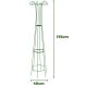 Treilli en acier 40 x 175 cm Obelisk - KOM-0169