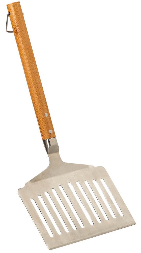 Spatule plancha extra large en Bambou et Inox 50cm by Dm creation