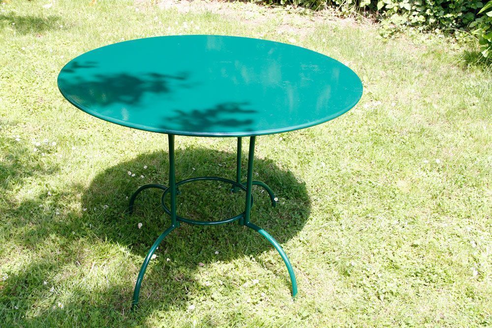 Table De Jardin Extensible Gifi : salon de jardin rond 4 places laura en fer forge vert salon de jardin Table De Jardin Extensible Gifi : salon de jardin rond 4 places laura en fer forge vert salon de jardin