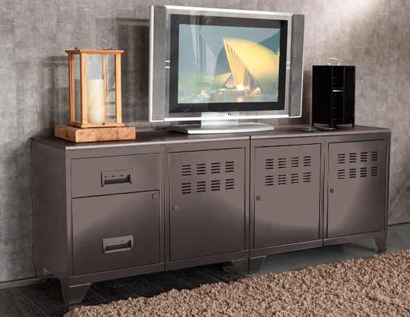 MEUBLE TV MODULABLE EN METAL