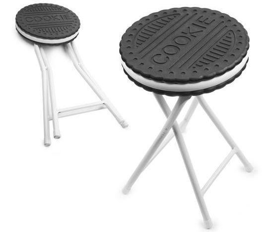 Tabouret design pliant Cookie en M�tal et ABS 30x30x48,5cm by Balvi