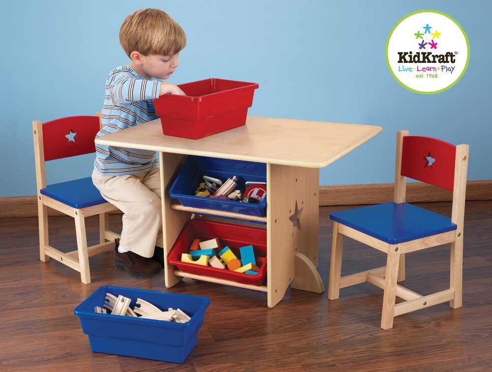 TABLE ET CHAISES ETOILE POUR ENFANT