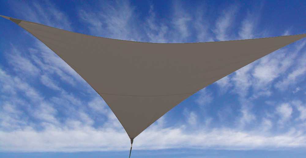 Voile d'ombrage Anthracite imperm�able 5x5x5m