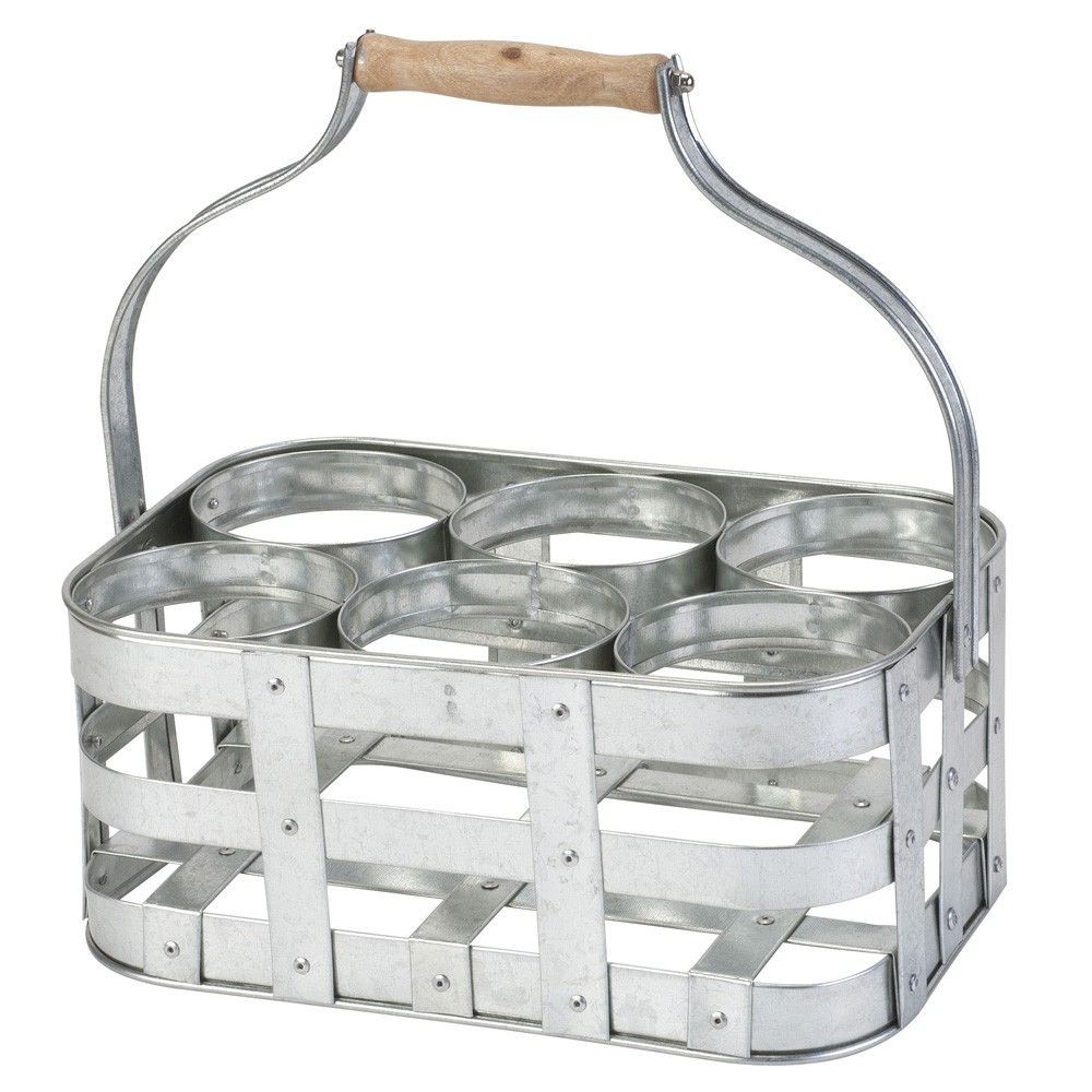 Porte bouteilles en M�tal galvanis� avec Anse by La chaise longue