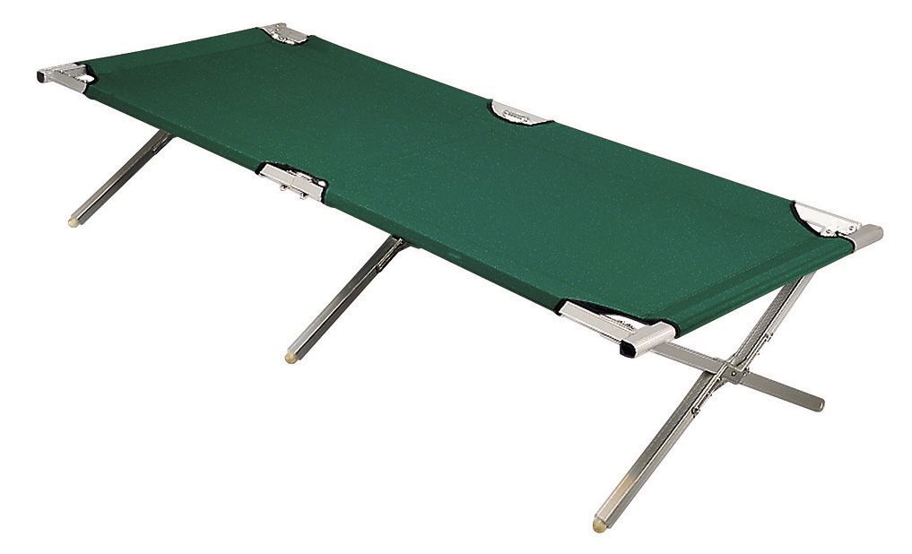 LIT DE CAMP VERT 190CM