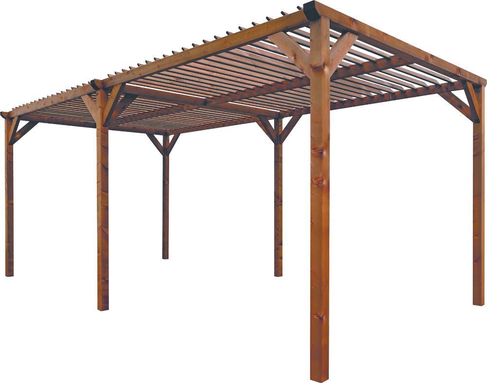 Chalet de jardin avec pergola