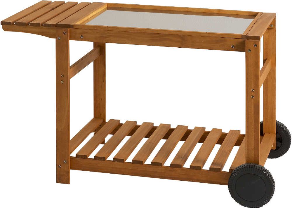 Chariot en Bois pour plancha 120x63,5x79cm by Favex