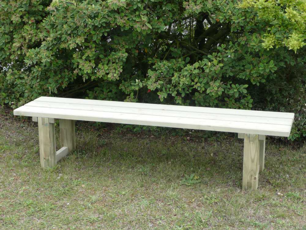Fabriquer Un Banc En Bois Exterieur : Banc de jardin en bois et inox bross? – banc 2 places 130x65xh92 cm Fabriquer Un Banc En Bois Exterieur : Banc de jardin en bois et inox bross? – banc 2 places 130x65xh92 cm