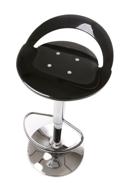 Tabouret de bar Noir Button 37x37x58-78cm