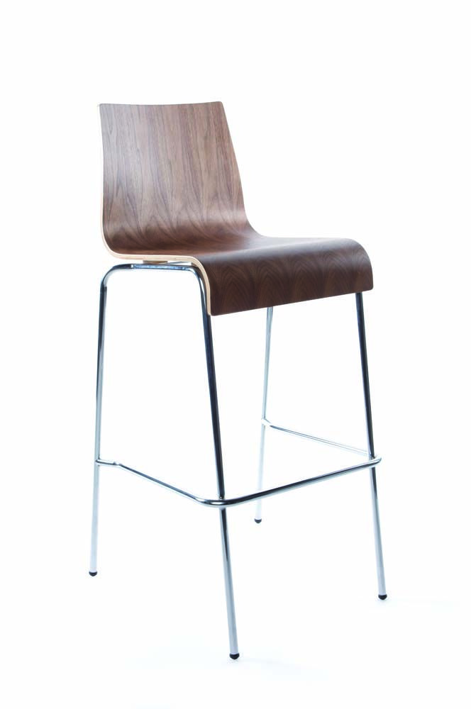 Cuisine Modele Kali : chaise de bar en bois aspect noyer 39x37x104cm chaise de bar en bois Cuisine Modele Kali : chaise de bar en bois aspect noyer 39x37x104cm chaise de bar en bois