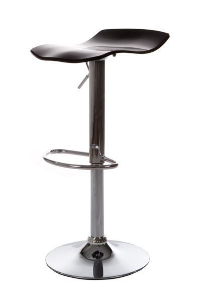 Tabouret de bar Noir Wave 38x42x57-78cm by Kokoon design
