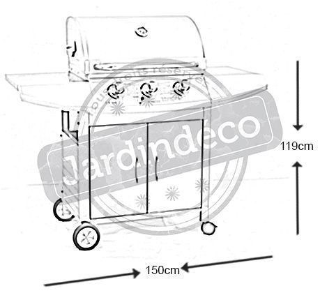 barbecue gaz diamant 5 feux