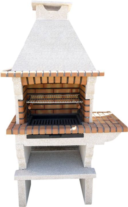 barbecue en pierre reconstituee papillon