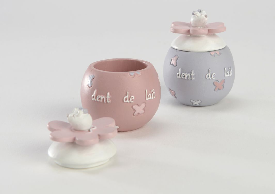 Boite dent de lait pour fille marguerite