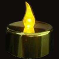 12 BOUGIES LED CHAUFFE PLAT DOREES JAUNES