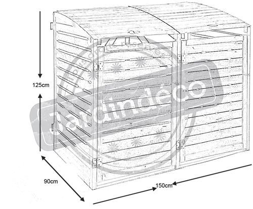 Plan Pour Fabriquer Un Cache Poubelle En Bois www.jardindeco.com