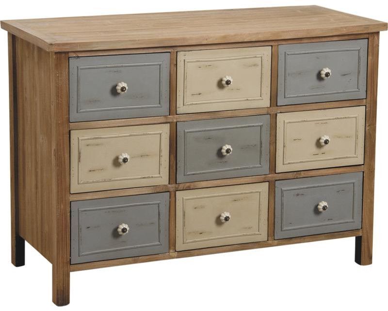 commode 9 tiroirs pin