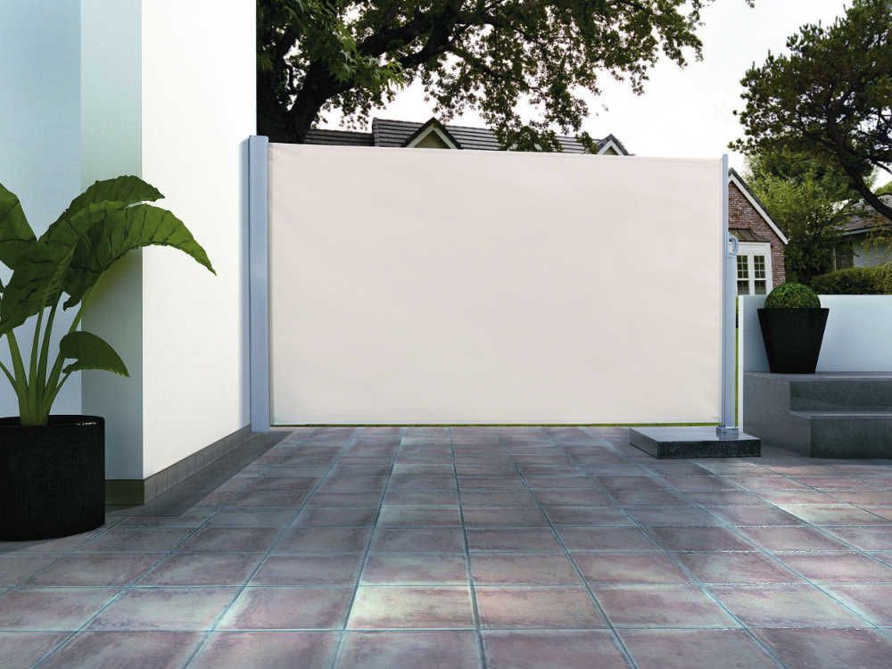 PARAVENT PLIABLE EN ALUMINIUM ET TOILE