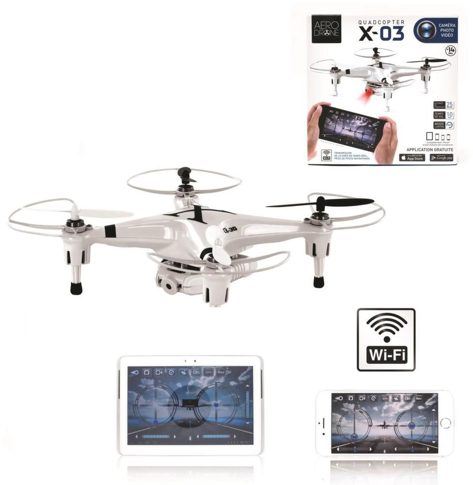 Drone quadcopter x03 avec application smartphone