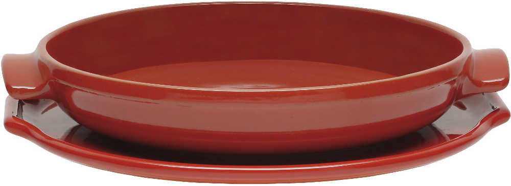 Plat de cuisson en C�ramique Rouge 29cm Sp�cial Tarte tatin