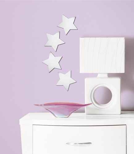 Sticker Miroir Etoile 14x14cm (Lot de 4) by Spimo