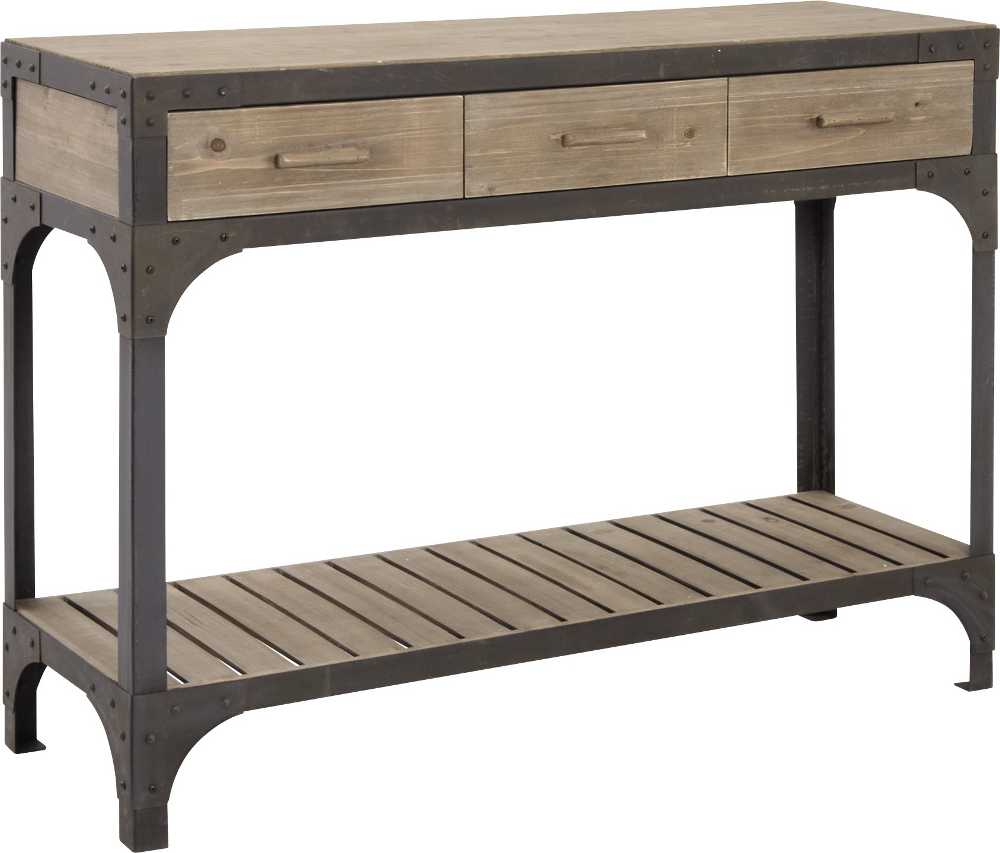 Meuble console en M�tal et Bois