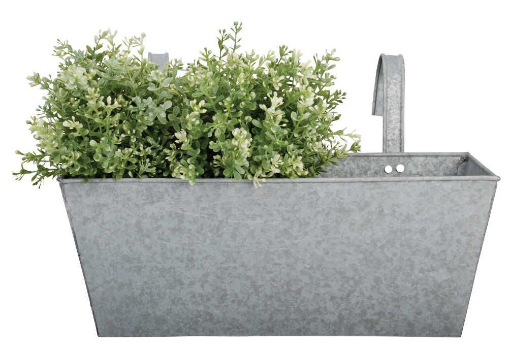 Jardini�re en Zinc patin� 39,9x16,3x15,9cm