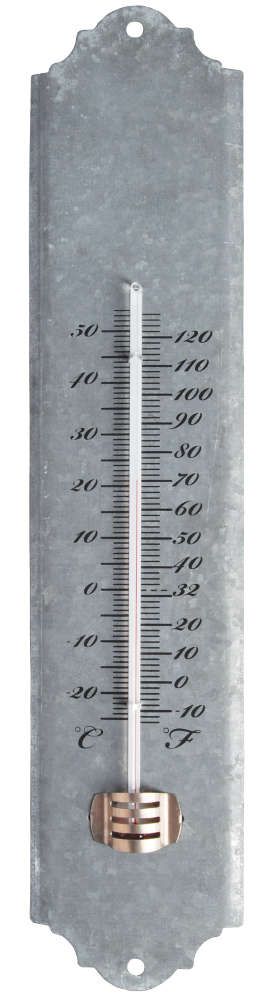 Thermom�tre de jardin en Zinc patin� 50cm