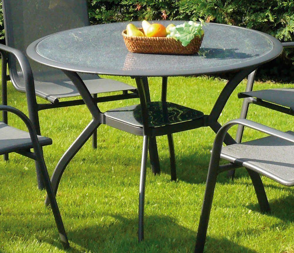 Table de jardin ronde Marina 106cm