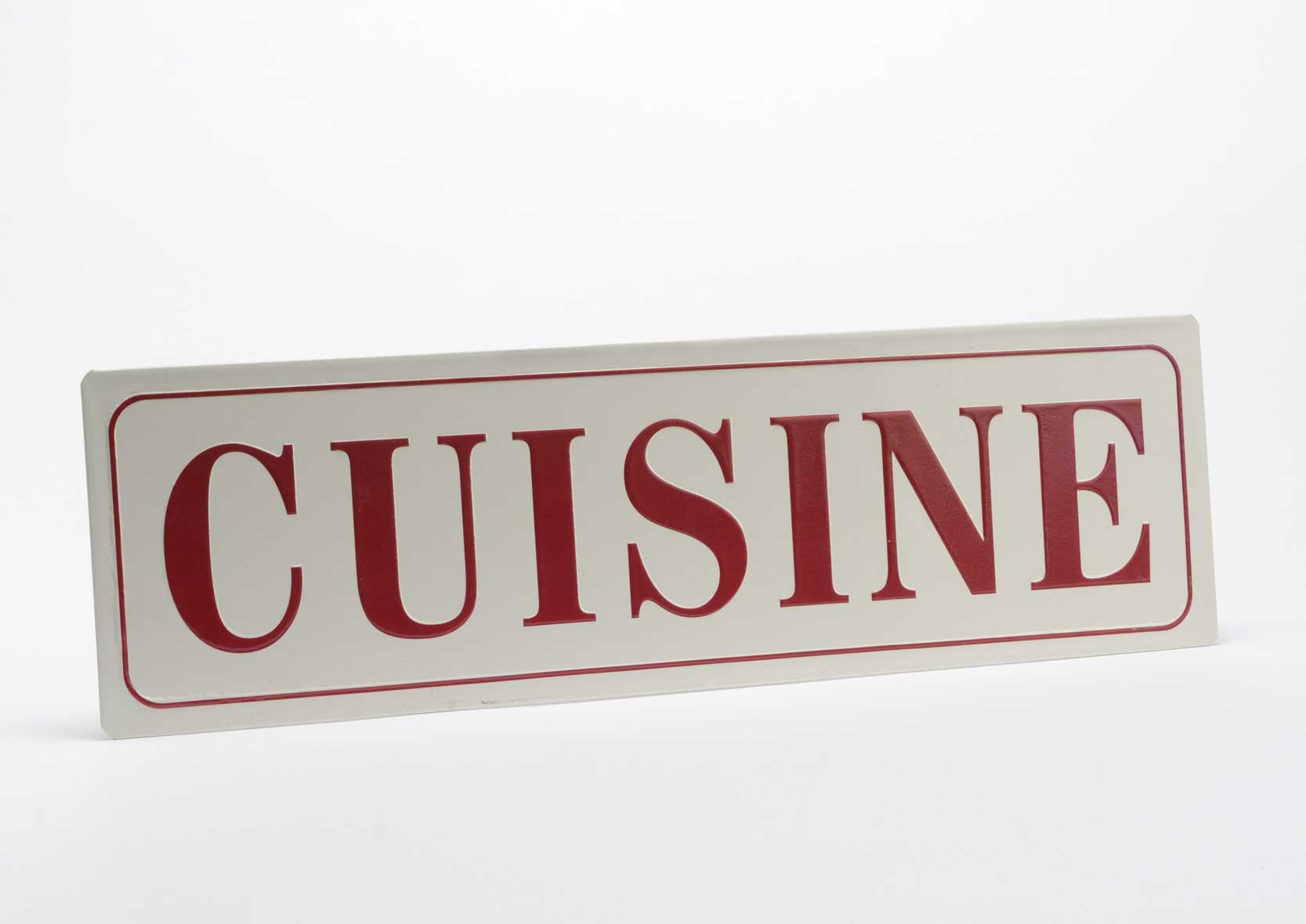 Plaque métal cuisine