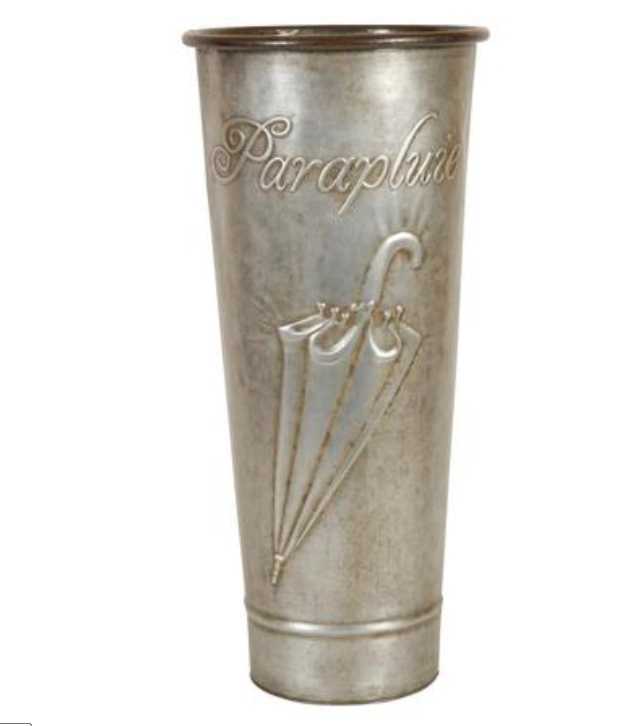 Porte parapluie zinc Epoque blanc